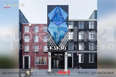 Mặt tiền “có một không hai” của mẫu nhà phố 3 tầng hiện đại kết hợp kinh doanh tại Hải Phòng - SH NOD 0218