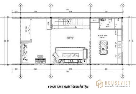 Ví dụ mẫu nhà ống 2 tầng 7x15m