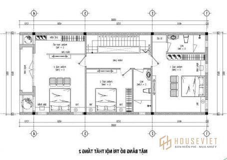 Ví dụ mẫu nhà ống 2 tầng 7x15m