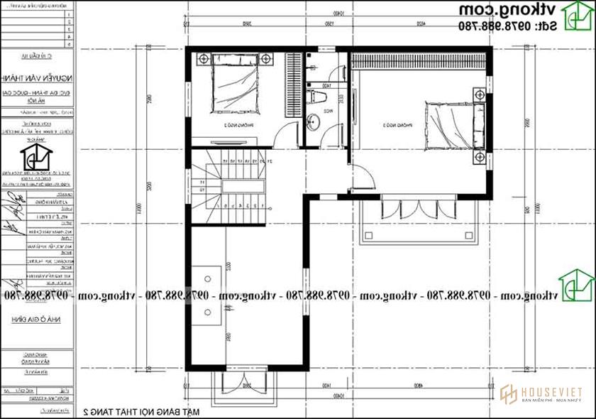     Công năng sử dụng tầng 2 của NP2T016.  người mẫu 