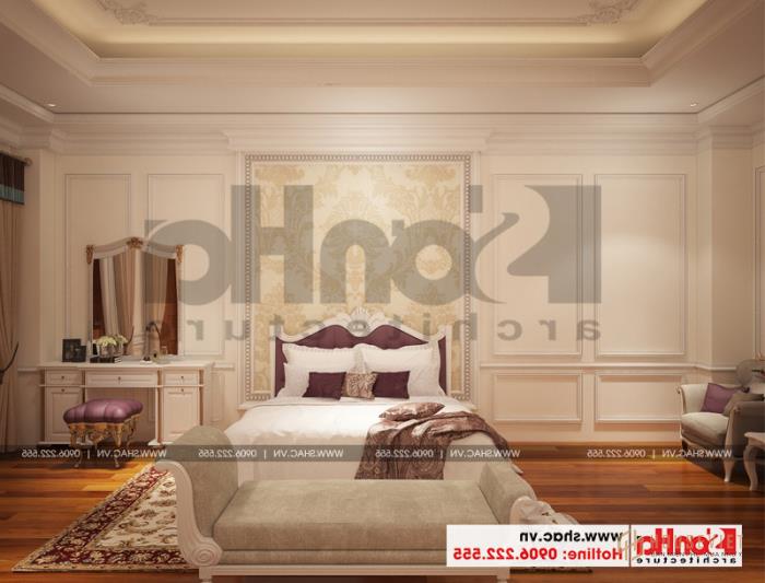 Satisfied with the design of a single bedroom decorated with delicate luxurious colors 