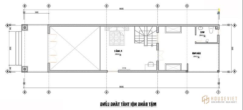 Mẫu nhà ống 2 tầng mặt tiền 5m đẹp