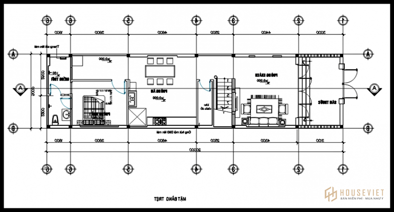 Mẫu nhà ống 2 tầng mặt tiền 5m đẹp