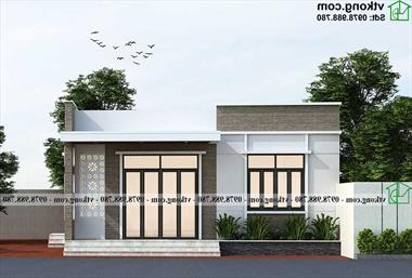 Mẫu nhà cấp 4 mái tôn 9x13m ở Hải Dương NC4147