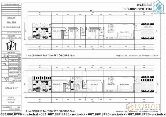 Mặt bằng công năng mẫu nhà ống cấp 4 3 phòng ngủ 5x16m KKNC4027