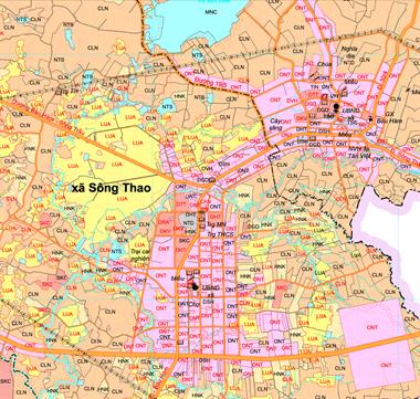 Đường sẽ mở tại xã Sông Thao, Trảng Bom, Đồng Nai theo bản đồ quy hoạch