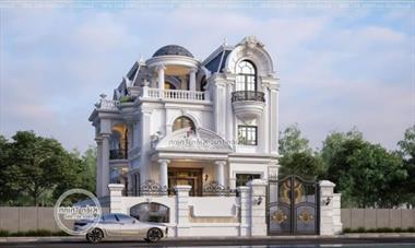 Mẫu biệt thự cổ điển pháp đẹp tiện nghi hiện đại