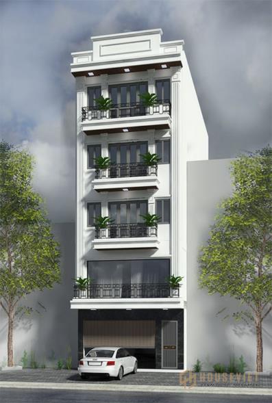 Mê mẩn mẫu nhà phố 5 tầng có thang máy hiện đại T02/2022