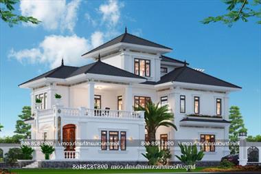 Mẫu nhà 3 tầng mái thái đẹp nhất hiện nay