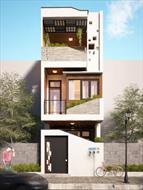 Mẫu nhà 3 tầng mặt tiền 6m sang trọng quý phái