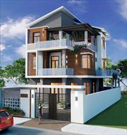 Sức hút của những mẫu nhà 3 tầng mái lệch hiện đại