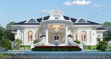 Tư vấn thiết kế mẫu biệt thự tân cổ điển 1 tầng đẹp say đắm