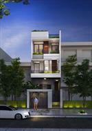 Mẫu nhà 3 tầng 45m2 đơn giản, tiết kiệm và tiện ích