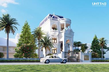 Mẫu biệt thự cổ điển mái ngói sang trọng, cổ điển