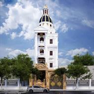 Mẫu thiết kế biệt thự cổ điển 5 tầng đẹp, sang trọng