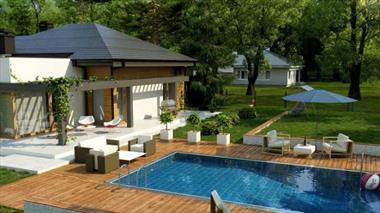 Mẫu nhà biệt thự 1 tầng 3 phòng ngủ bắt kịp xu hướng 2022