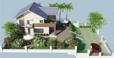 Mẫu biệt thự 2 tầng 600 triệu ở nông thôn (tính thẩm mỹ cao)