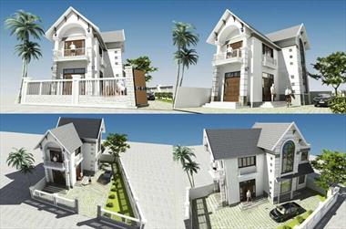 Mẫu nhà 2 tầng mái ngói đẹp kinh phí đầu tư 800 triệu