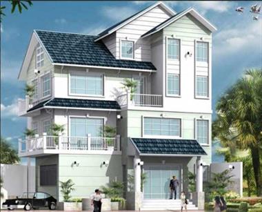 Mẫu biệt thự 3 tầng 120m2 hiện đại hài hòa với thiên nhiên