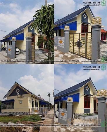 Hình ảnh mẫu nhà cấp 4 mái thái 3 phòng ngủ đẹp NDNC4178