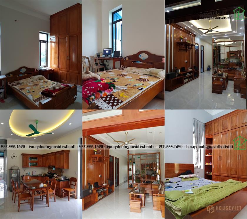 Hình ảnh nội thất nhà cấp 4 đẹp 3 phòng ngủ NDNC4178