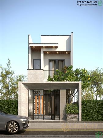 Mẫu thiết kế nhà ống 2 tầng 4x20m đẹp NDNP2T32