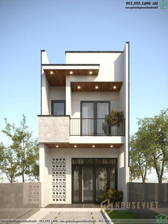 Mặt tiền mẫu nhà ống 2 tầng 4x20m NDNP2T32