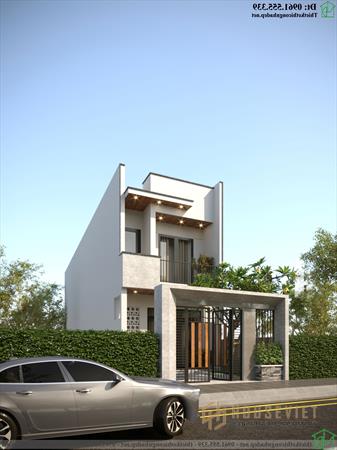 Thiết kế và thi công nhà ống 2 tầng đẹp NDNP2T32