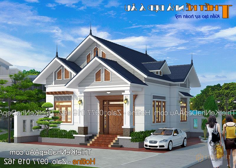 Mẫu nhà cấp 4 đẹp ở nông thôn