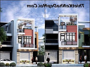 7 kiểu mặt tiền nhà ống 4 mét 2,5 tầng đơn giản hiện đại có giếng trời 2022