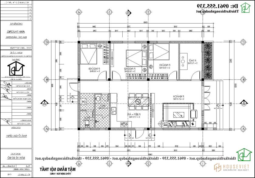 Nhà cấp 4 mái tôn 3 phòng ngủ 1 phòng thờ 9x13m ở Hải Dương ...