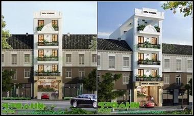 Thiết kế nhà nghỉ 5 tầng đẹp phong cách Châu Âu Golder Lake Phan Thiết