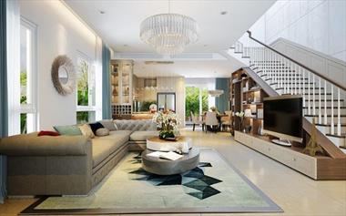 Xu hướng thiết kế nội thất biệt thự song lập cho người giàu