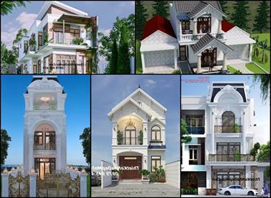 Mẫu thiết kế nhà mặt tiền 6.5m 2 tầng chữ L mái thái nở hậu