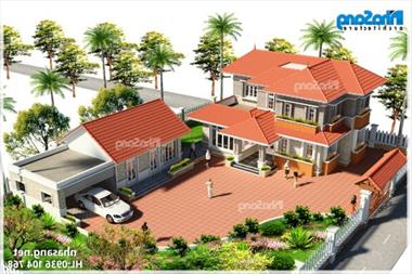 99+ Mẫu nhà vườn 04 phòng ngủ 2 tầng mái thái không gian xanh nhiều (Phần 2)