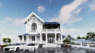 Ngắm nhìn mẫu biệt thự 2 tầng đẹp tại Long An