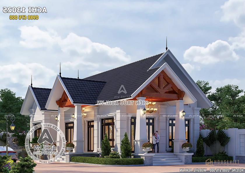 Mẫu nhà cấp 4 4 phòng ngủ thiết kế ấn tượng và đẹp mắt