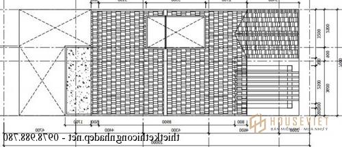 Mặt bằng nhà phố 4 tầng 7x20m