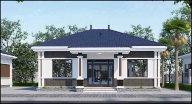 Mẫu nhà cấp 4 diện tích 12x12m phong cách thiết kế hiện đại