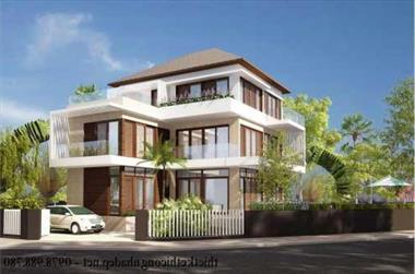 Mẫu biệt thự vườn phong cách hiện đại 13x16m