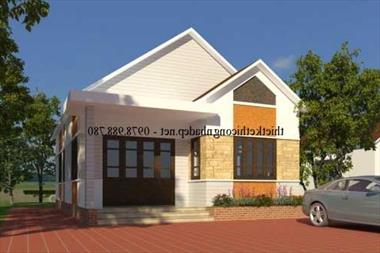 Mẫu nhà cấp 4 8x12m mái thái xây chỉ 500 triệu đồng