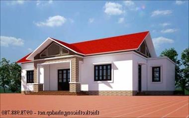 Mẫu nhà cấp 4 mái thái 9x16m đẹp tại Vĩnh Phúc
