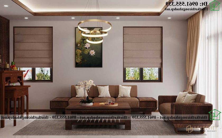 Nội thất phòng khách đẹp nhà cấp 4 NDNC4180
