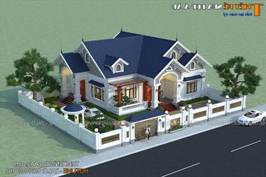 Thiết kế nhà đẹp Đồng Hỷ Thái Nguyên với mẫu biệt thự vườn