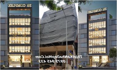 Mẫu thiết kế nhà văn phòng 7 tầng hiện đại anh Hùng