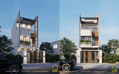 Mẫu Nhà 2 Tầng 1 tum Đẹp, Công năng Tối ưu Cho Gia Đình 3 Thế Hệ