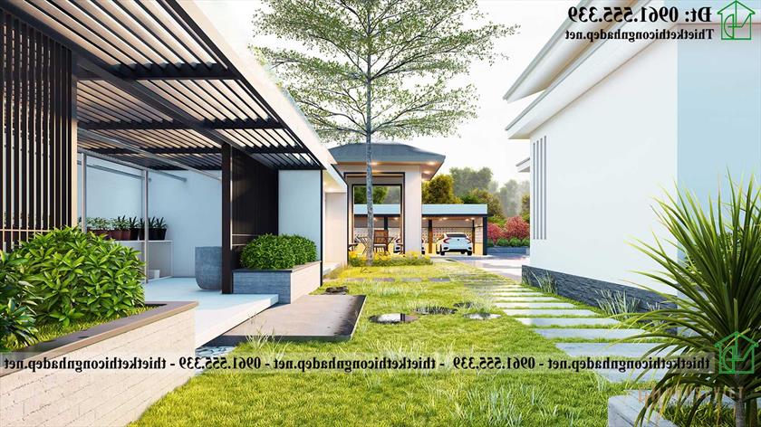 Nhà cấp 4 sân vườn đẹp NDNC4181