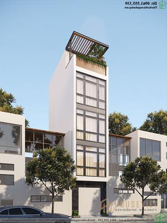 Mẫu nhà phố 4 tầng 30m2 đẹp NDNP4T17