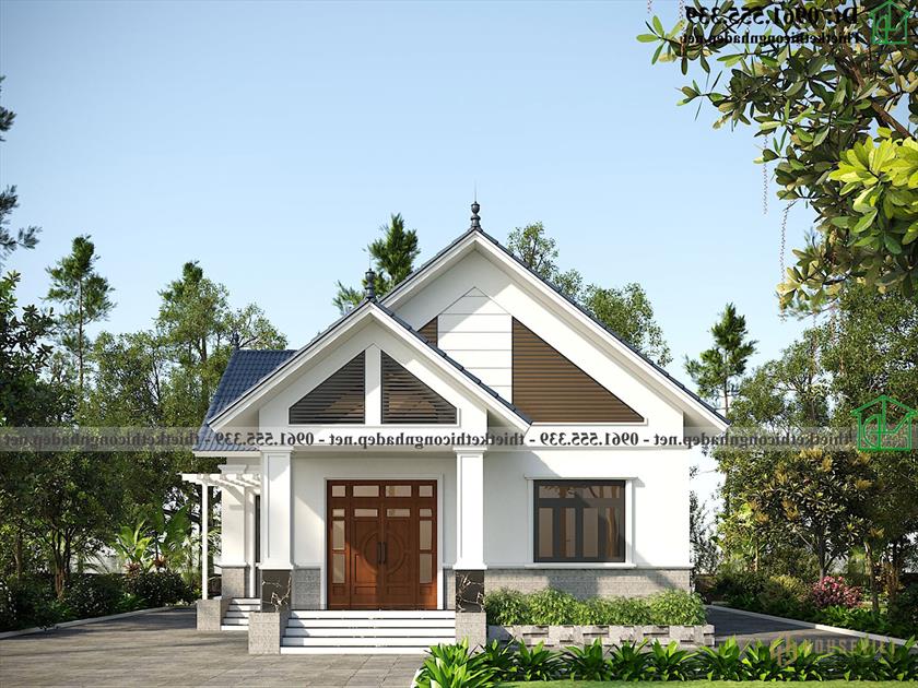 Nhà cấp 4 mái thái 4 phòng ngủ 1 phòng thờ NDNC4182