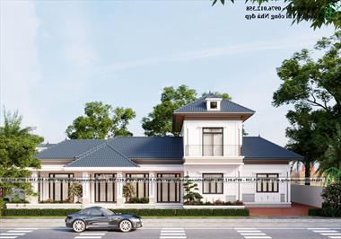 Mẫu nhà 2 tầng 11x25m ấn tượng độc đáo ở Ba Vì NDBT2T158